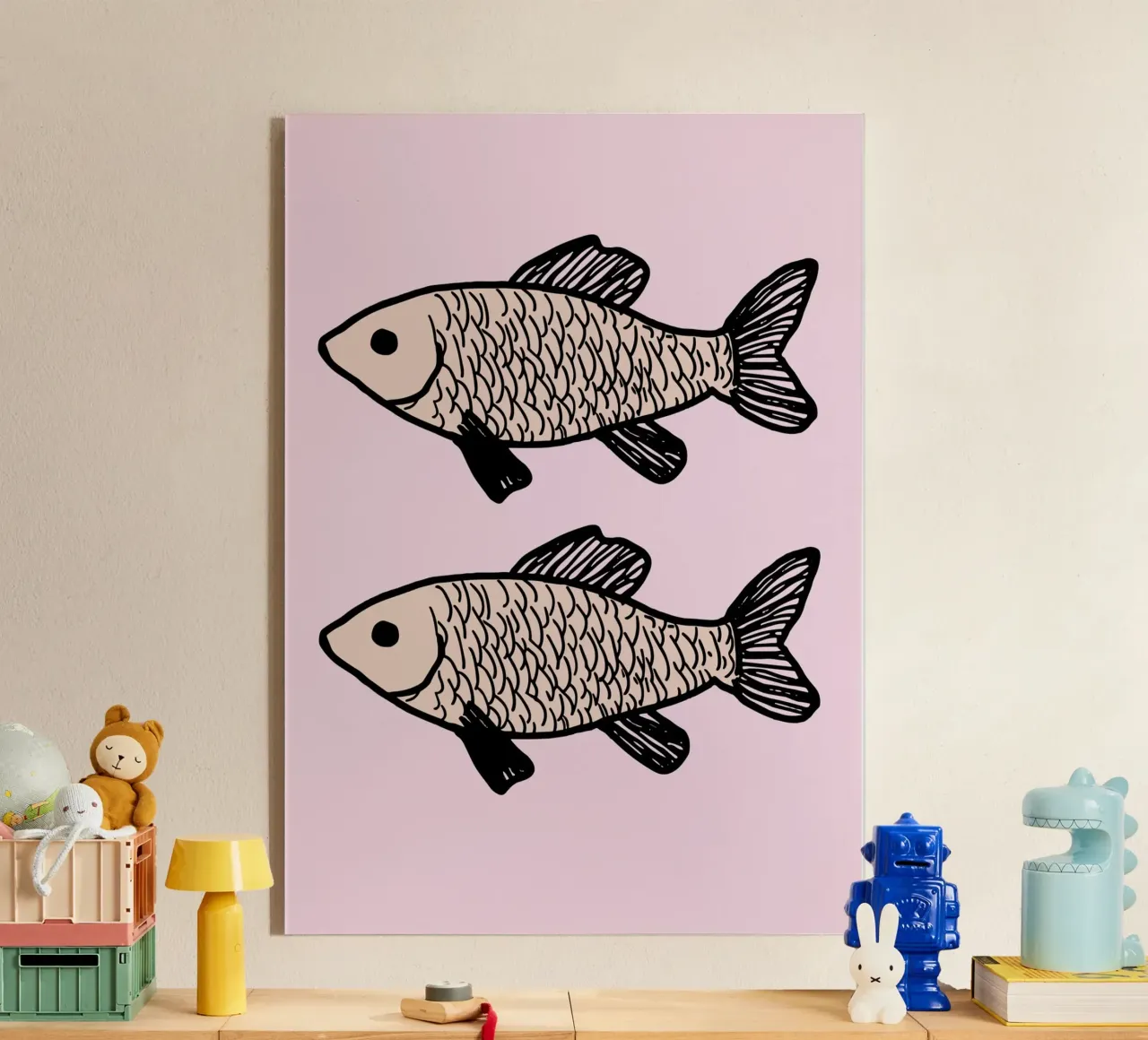 Two identical fish plexiglass da ramosashop