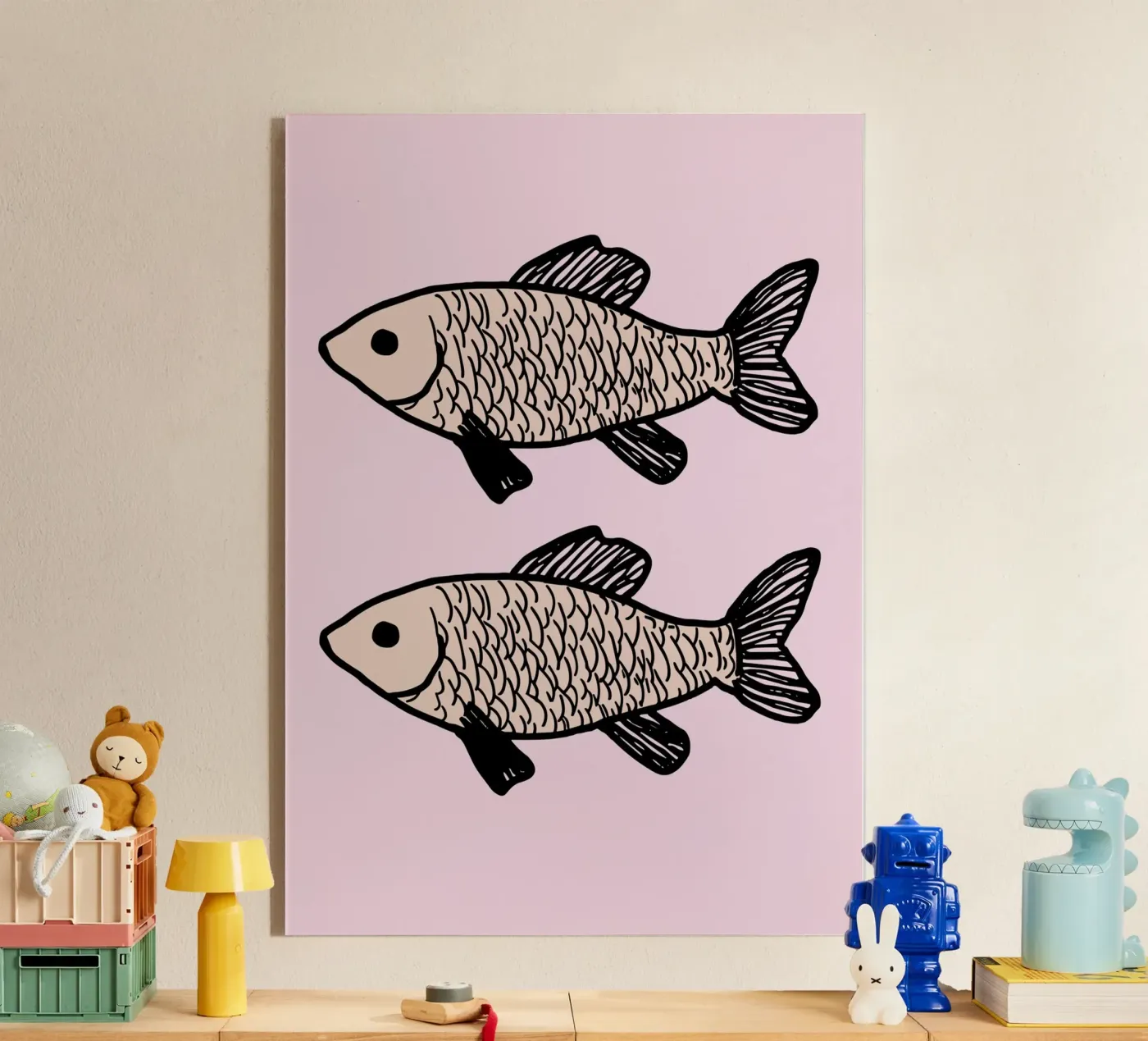 Two identical fish acryl van ramosashop