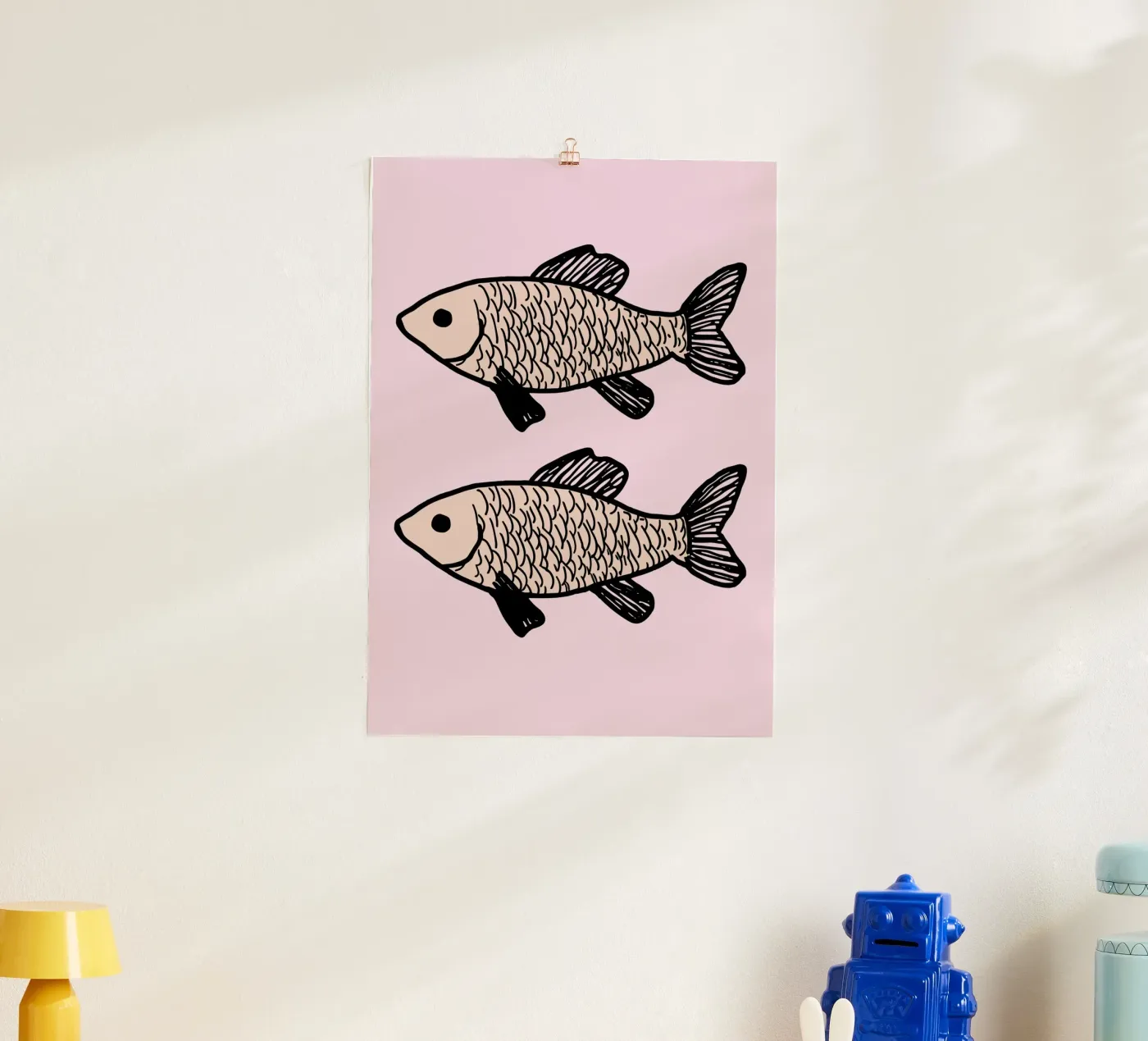 Two identical fish poster da ramosashop