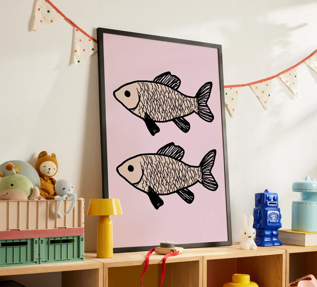 Two identical fish poster da ramosashop