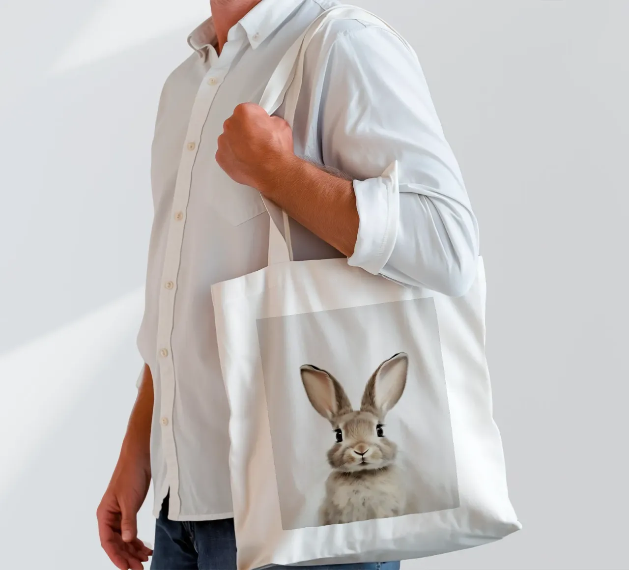 Charly Lapin mignon tote bag de Carinaprint