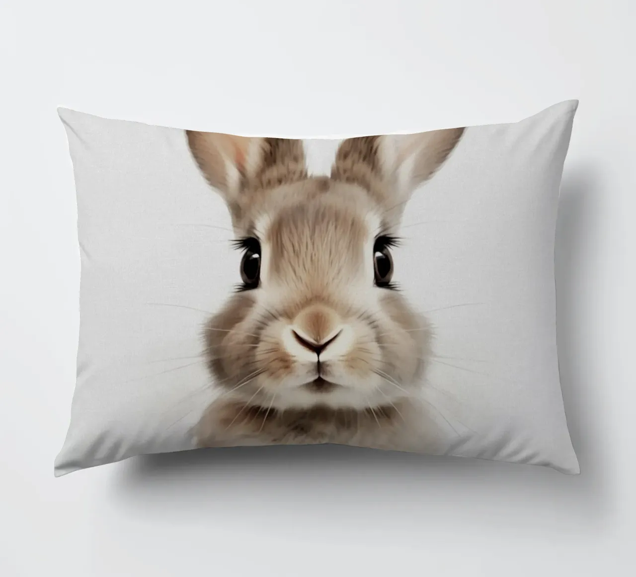 Charly Niedlicher Hase Kissen von Carinaprint
