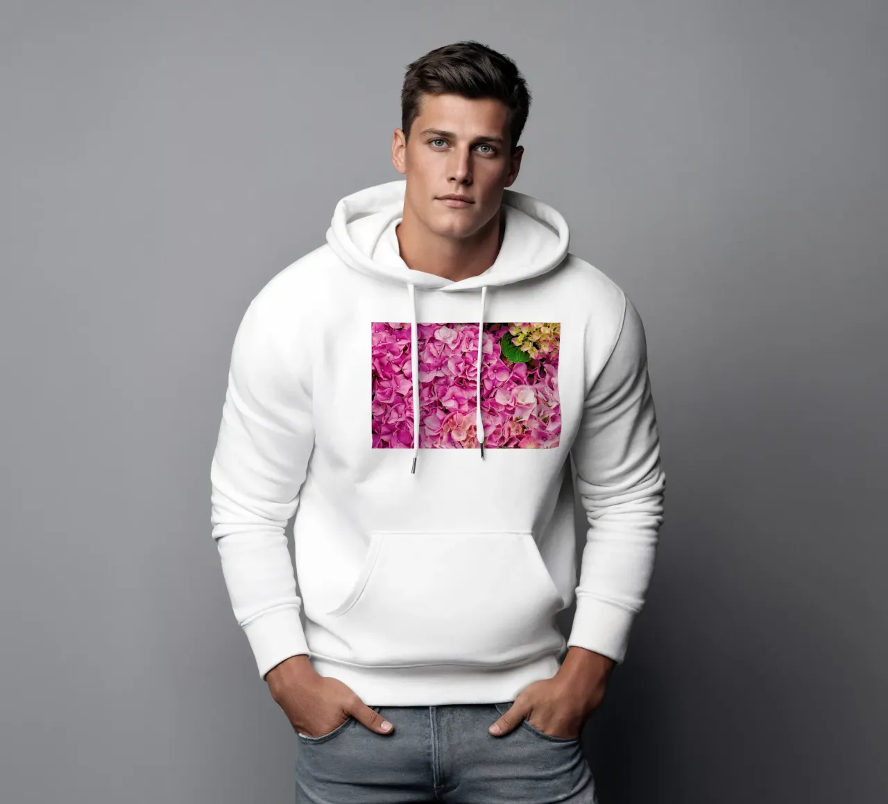 Hortensia Pink felpa con cappuccio da Curious Collections by Marielle Leenders