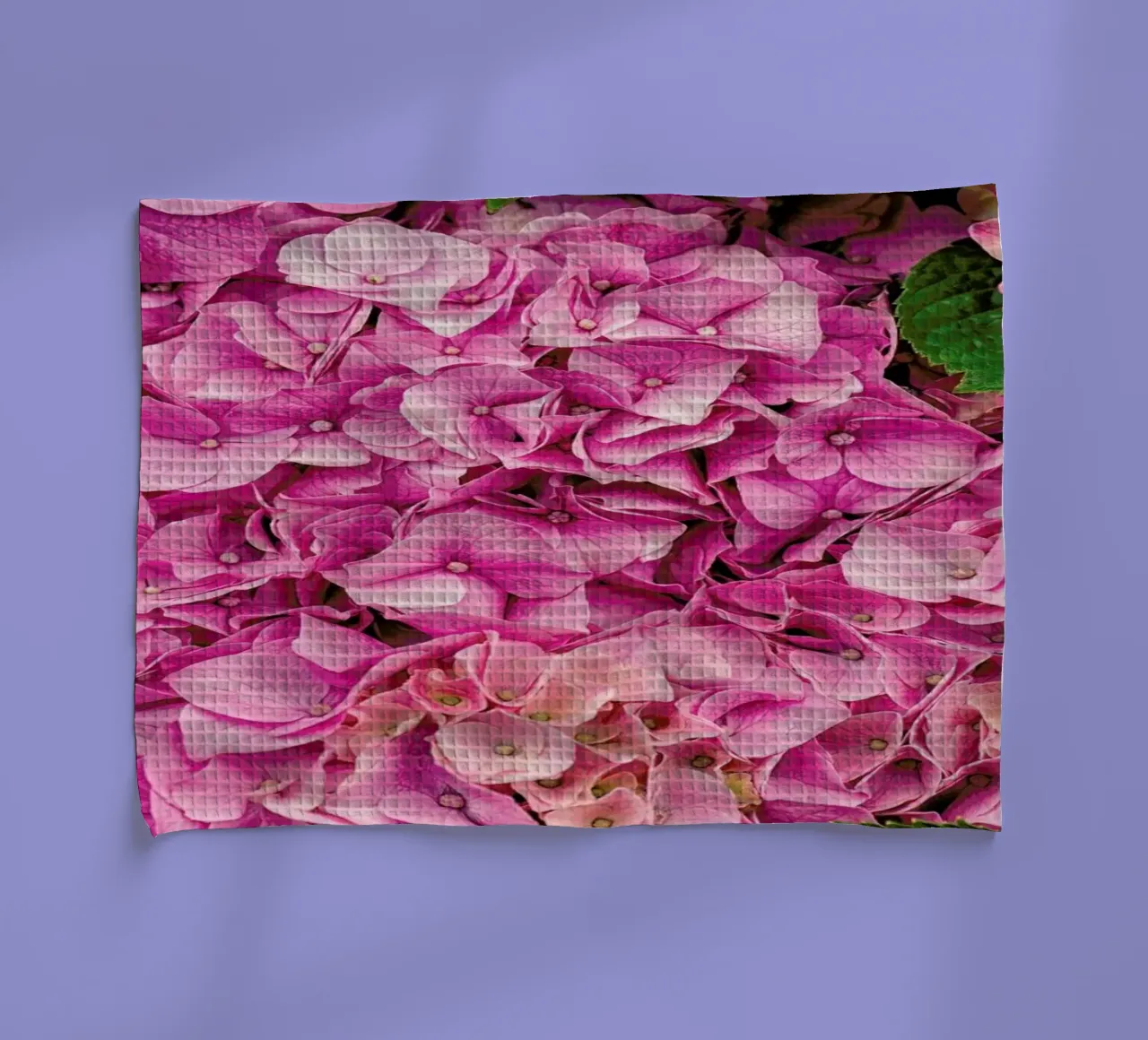 Hortensia Pink tea towel by Curious Collections by Marielle Leenders