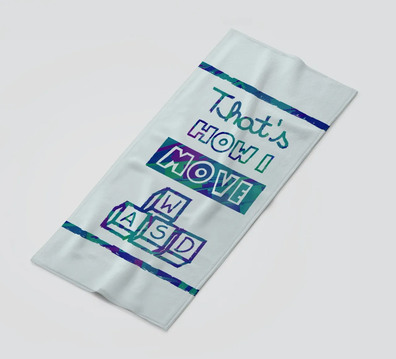 That's how I move wasd beach towel by Loobs