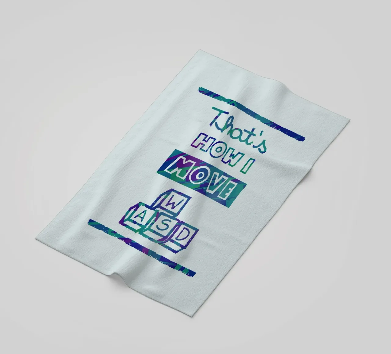 That's how I move wasd beach towel by Loobs