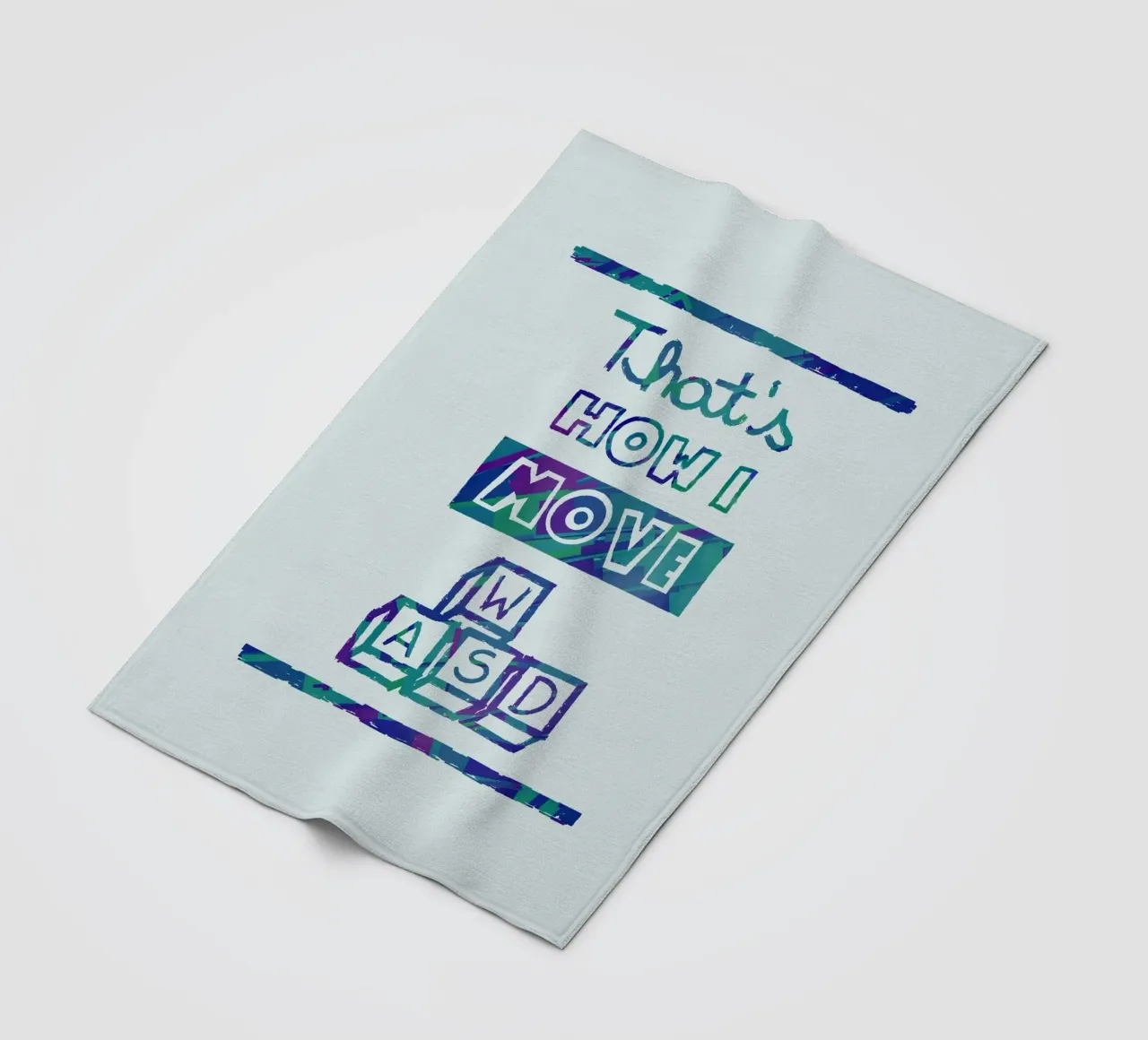 That's how I move wasd fleece blanket by Loobs
