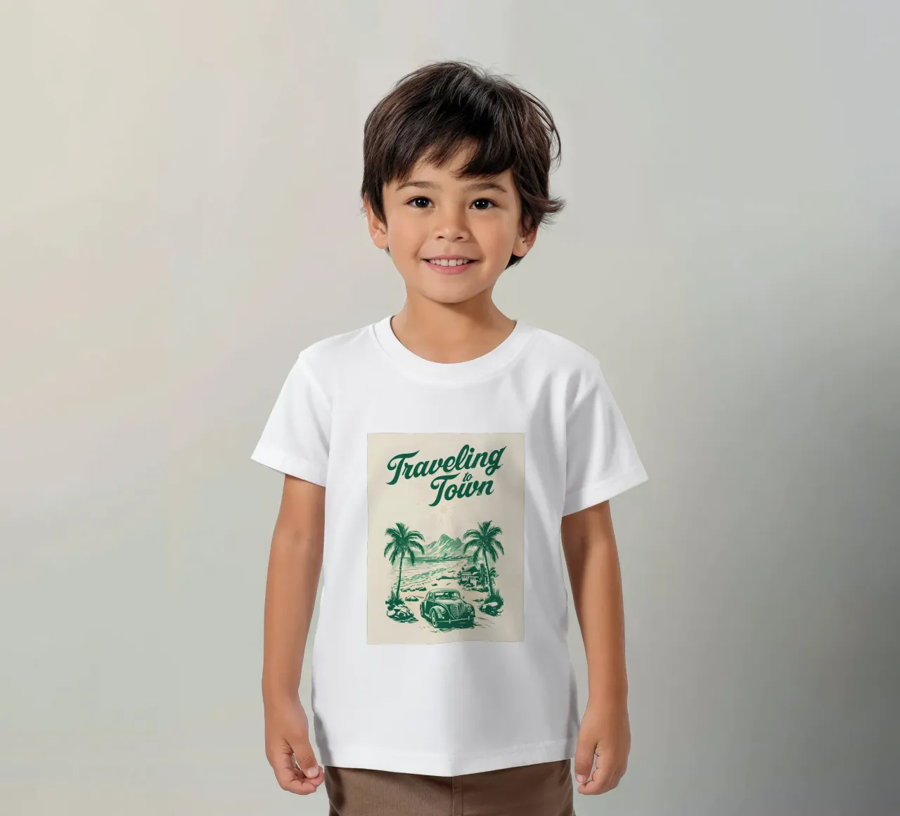 Traveling To Town Retro kids t-shirt by RETRO VINTAGE EDITION