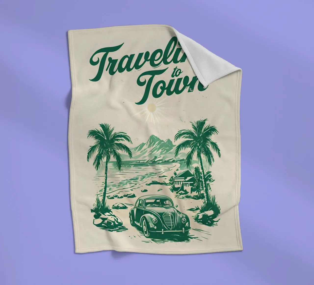 Viaggio in città retrò coperta in pile da RETRO VINTAGE EDITION