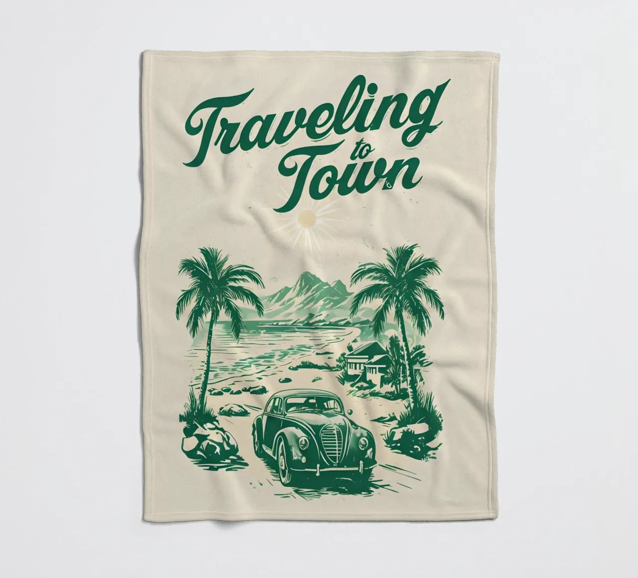 Viaggio in città retrò coperta in pile da RETRO VINTAGE EDITION