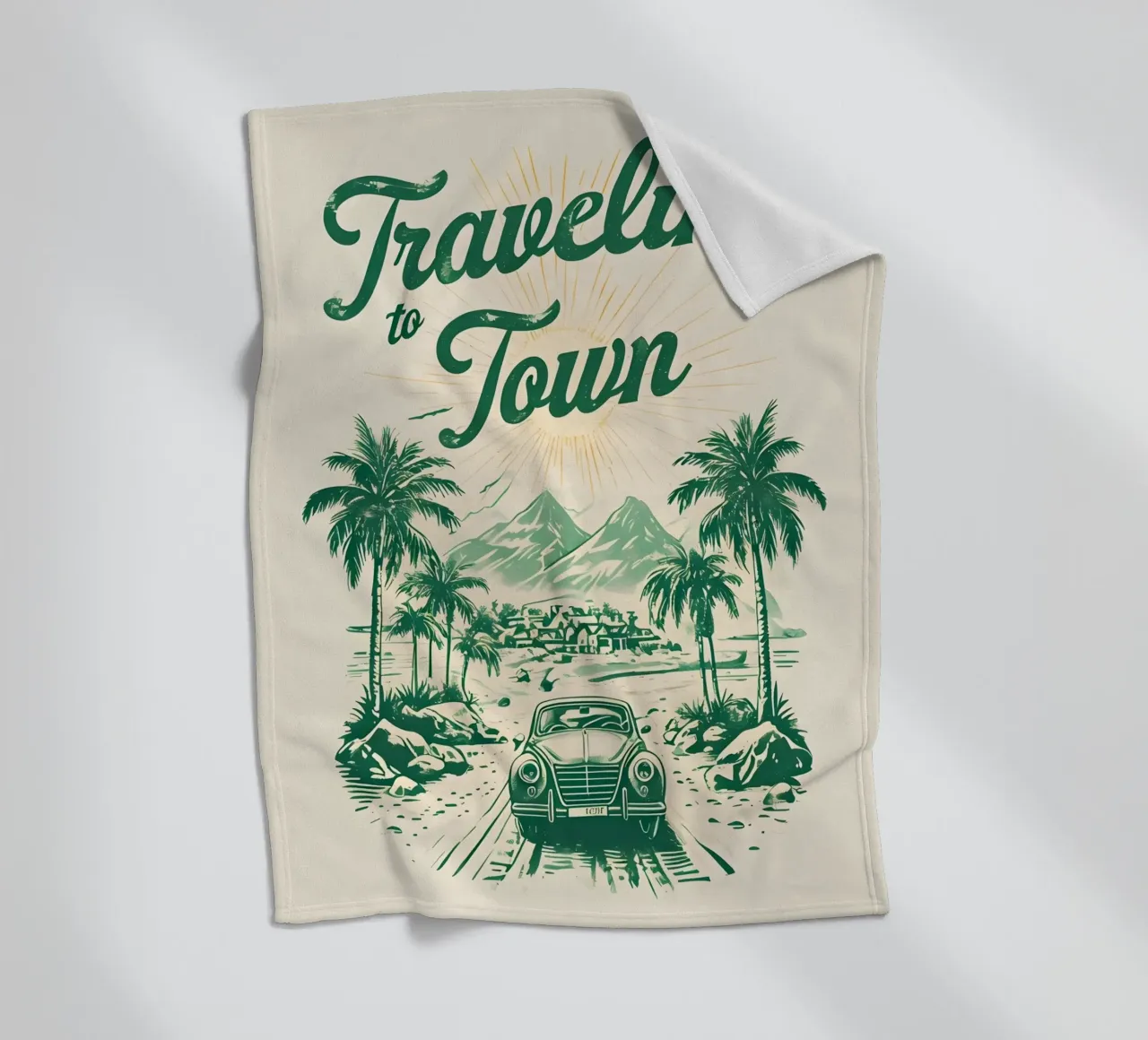 Viaggio in città retrò coperta in pile da RETRO VINTAGE EDITION