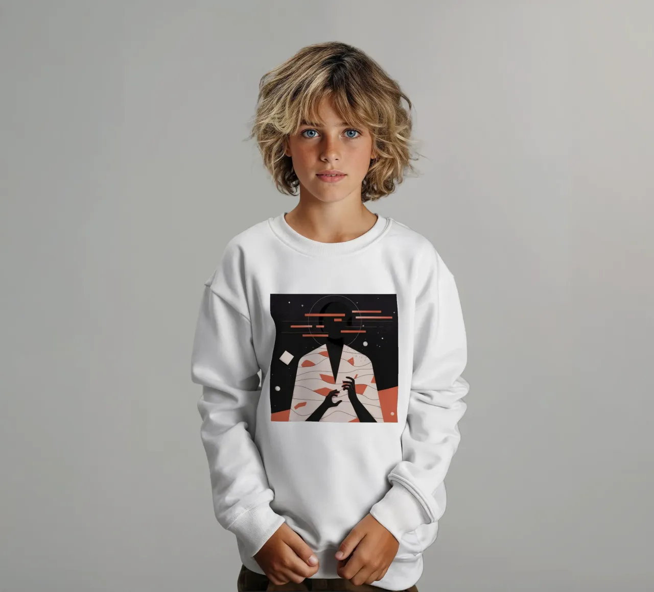 Abstract Silhouette Portrait sweat enfant de Emery Kate