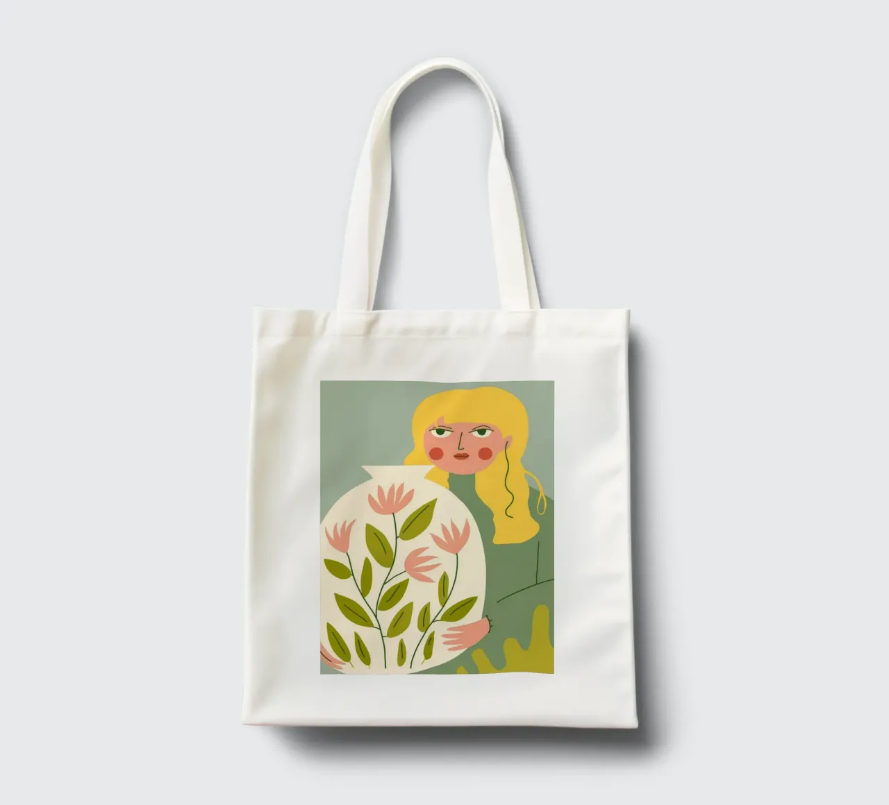 Flower Bouquet Portrait tote bag by Emery Kate