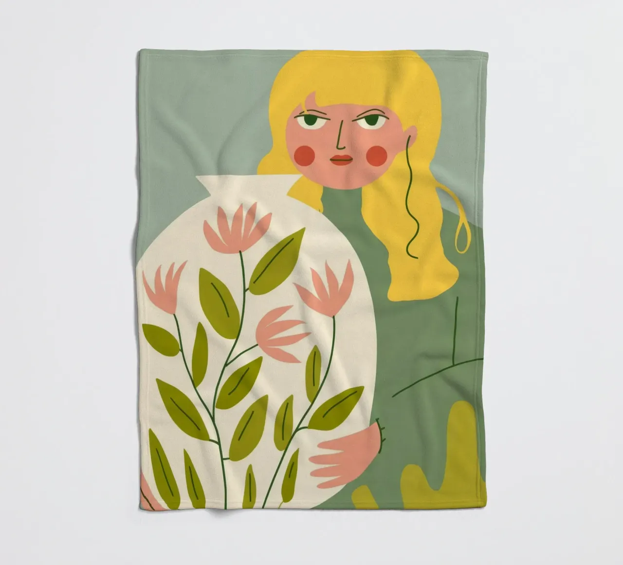Ritratto di bouquet di fiori coperta in pile da Emery Kate
