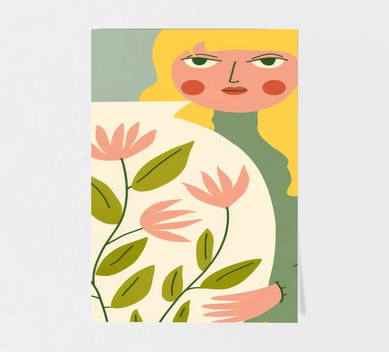 Flower Bouquet Portrait sticker sheet by Emery Kate