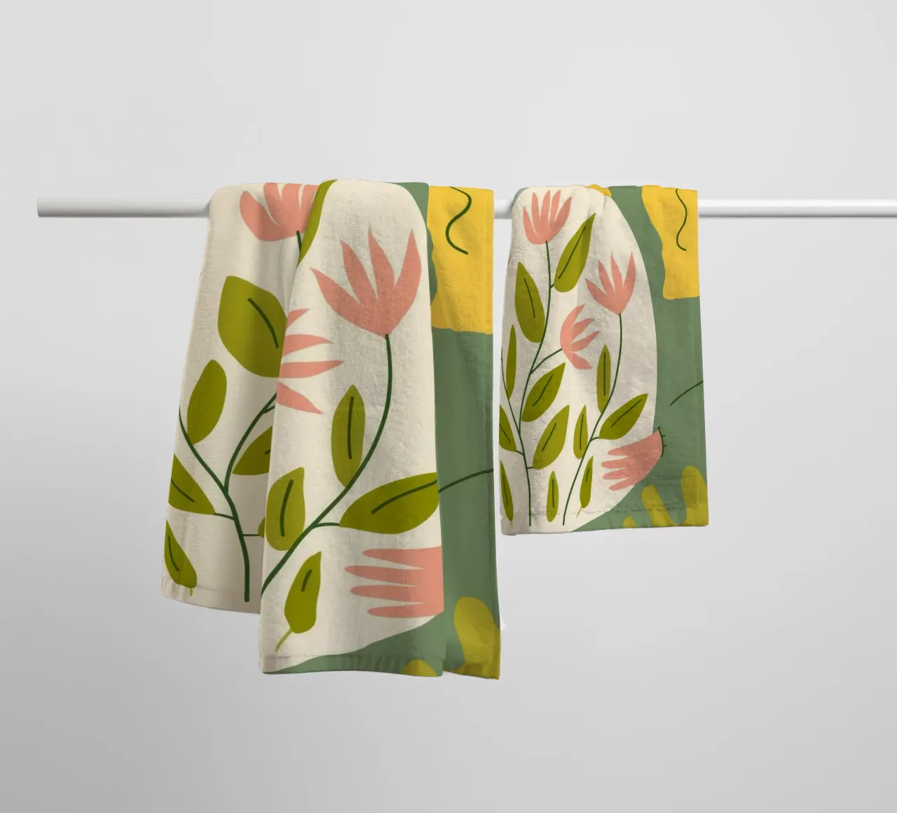 Flower Bouquet Portrait towel by Emery Kate