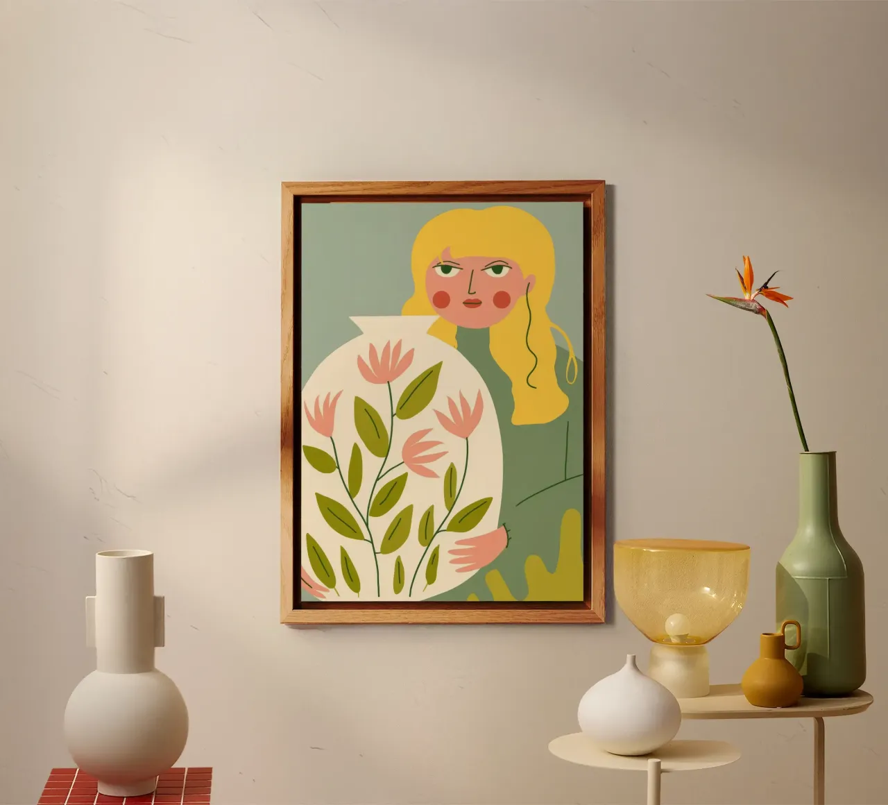 Flower Bouquet Portrait alu-dibond by Emery Kate