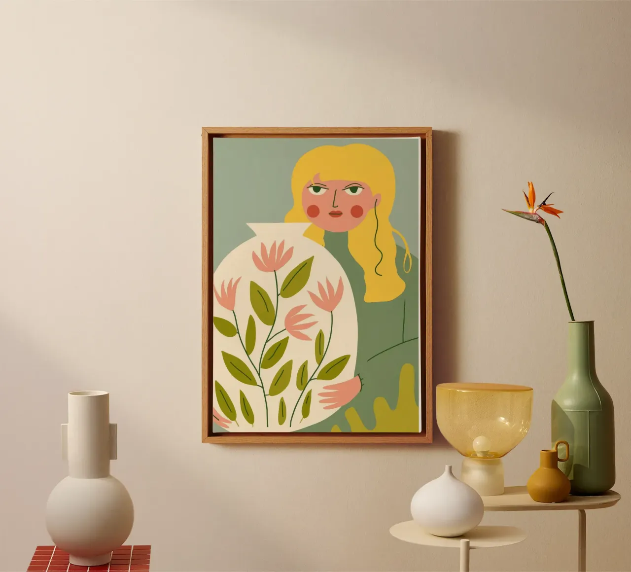 Flower Bouquet Portrait canvas by Emery Kate