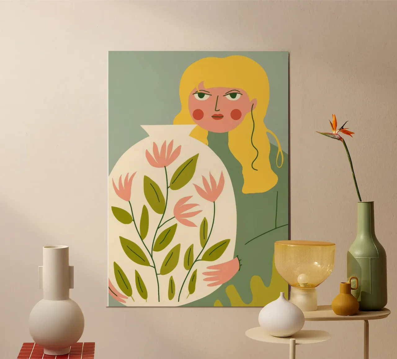 Ritratto di bouquet di fiori poster da Emery Kate