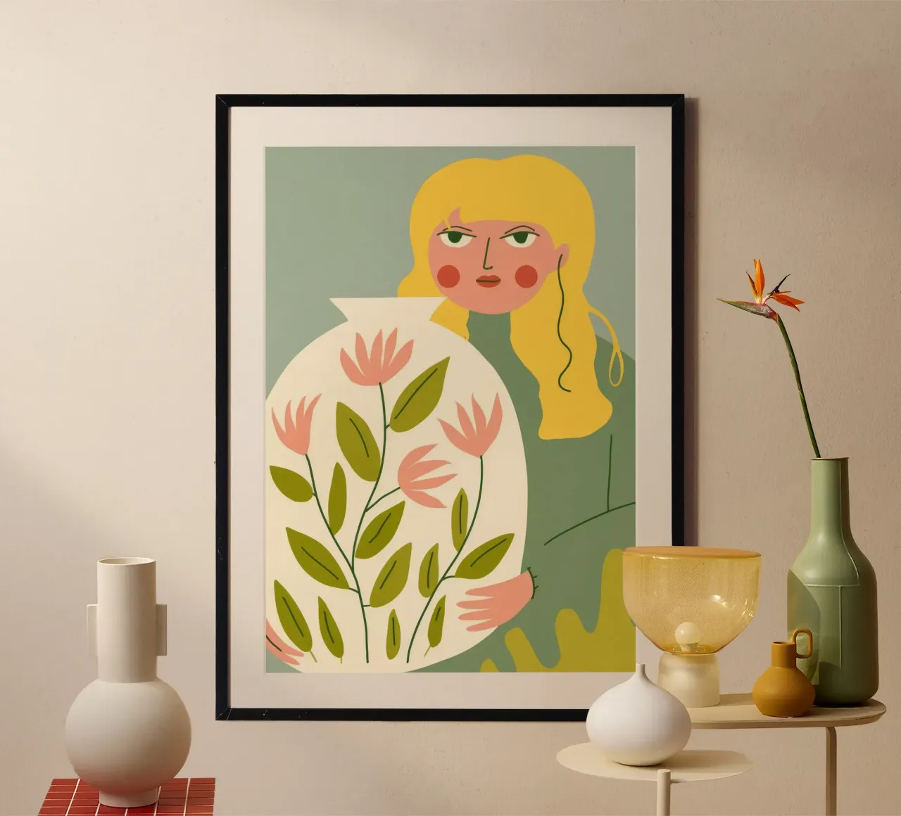 Ritratto di bouquet di fiori poster da Emery Kate