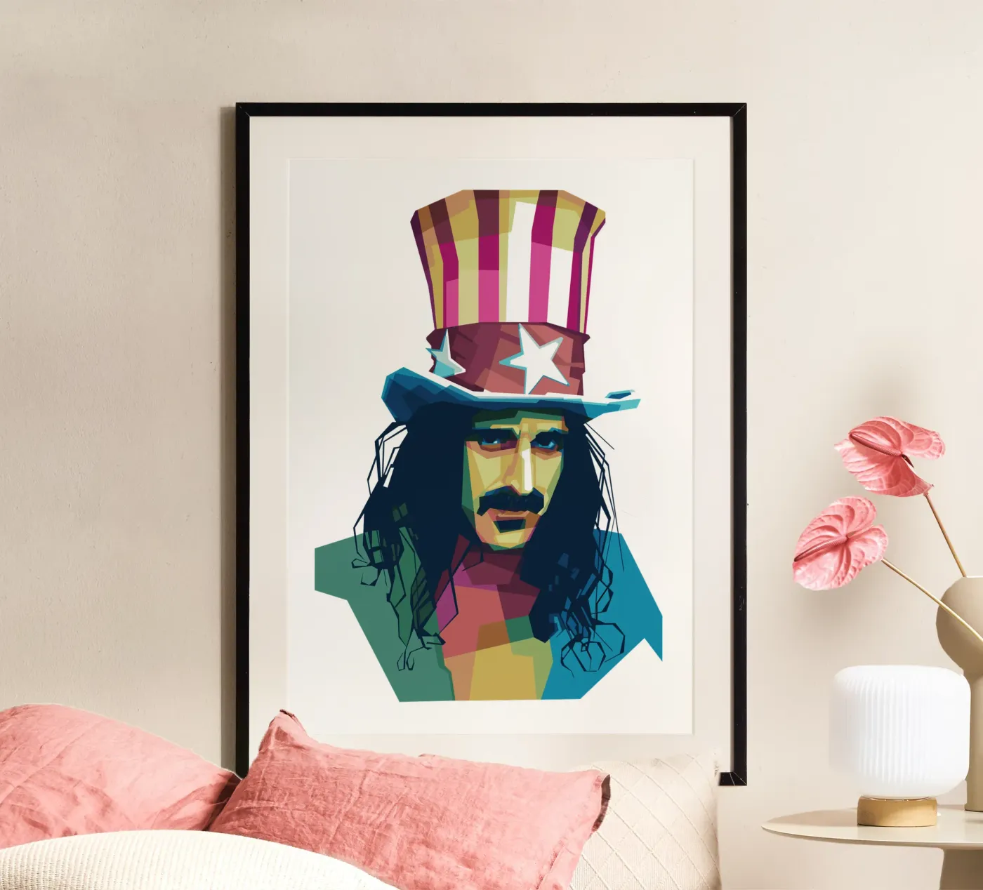 Zappa WPAP poster by Alkahfsmart