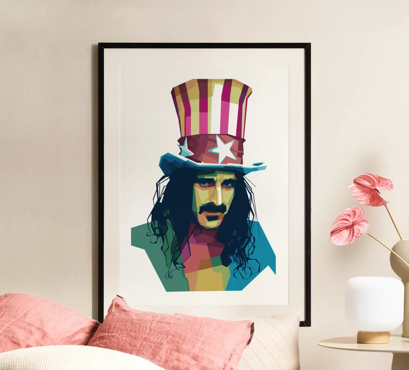 Zappa WPAP poster da Alkahfsmart
