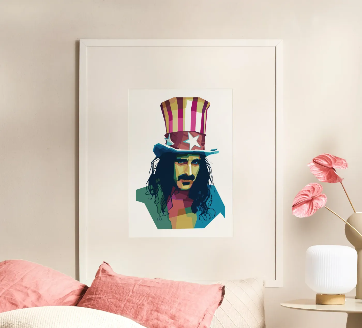 Zappa WPAP poster by Alkahfsmart
