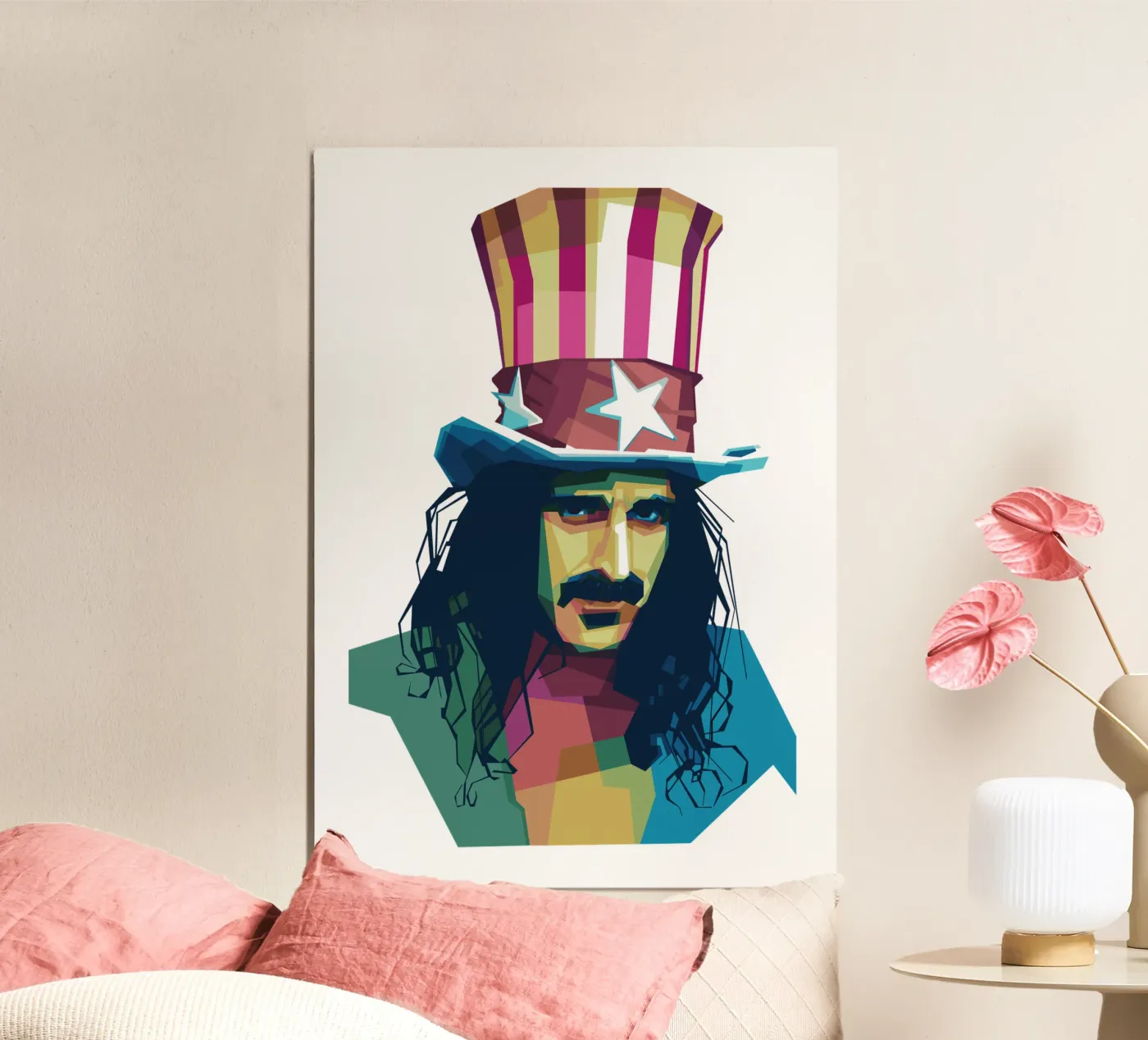 Zappa WPAP poster by Alkahfsmart