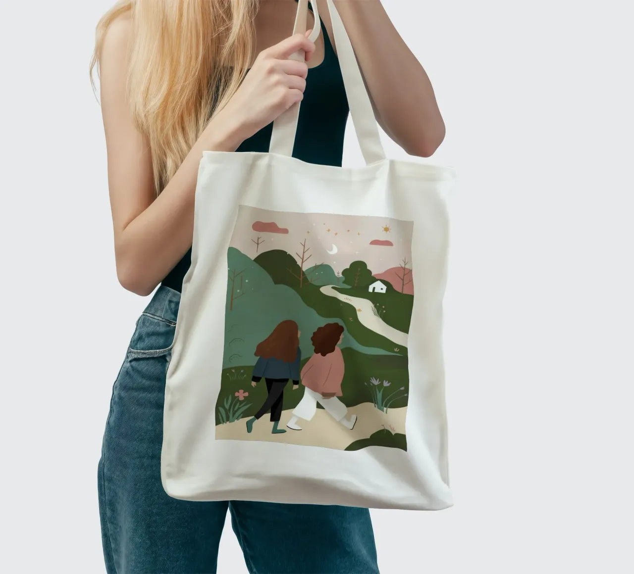 Countryside Walk tote bag by Emery Kate