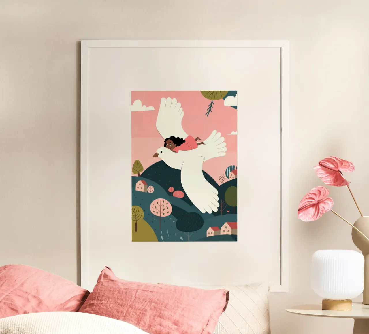 Giro dell'uccello volante poster da Emery Kate