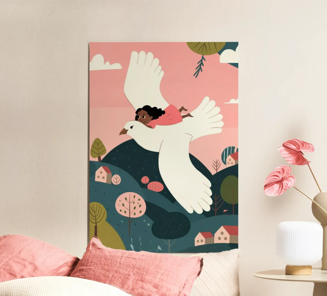 Giro dell'uccello volante poster da Emery Kate