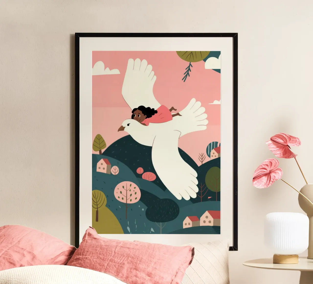 Giro dell'uccello volante poster da Emery Kate
