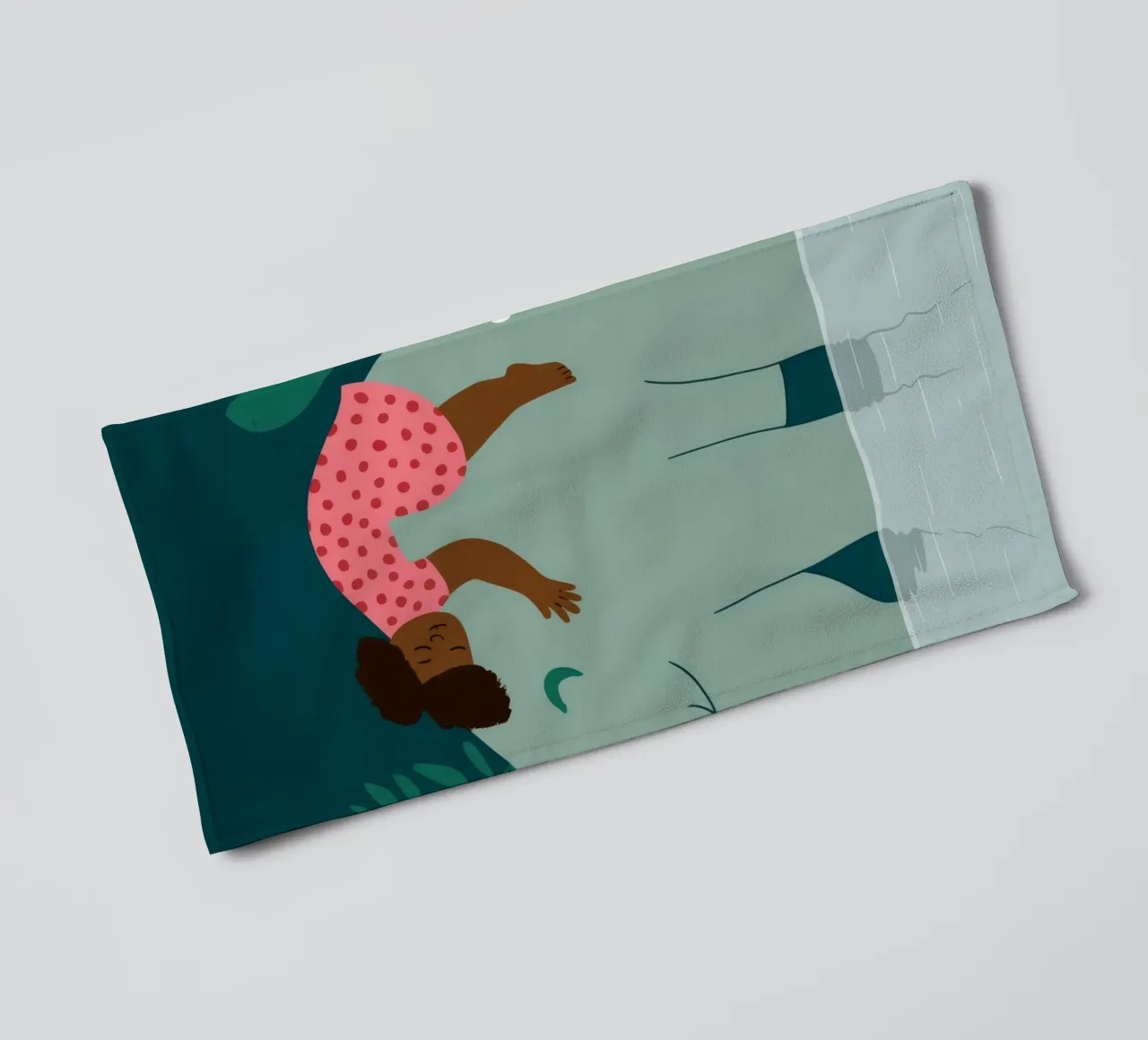 Bear Back Rest towel by Emery Kate