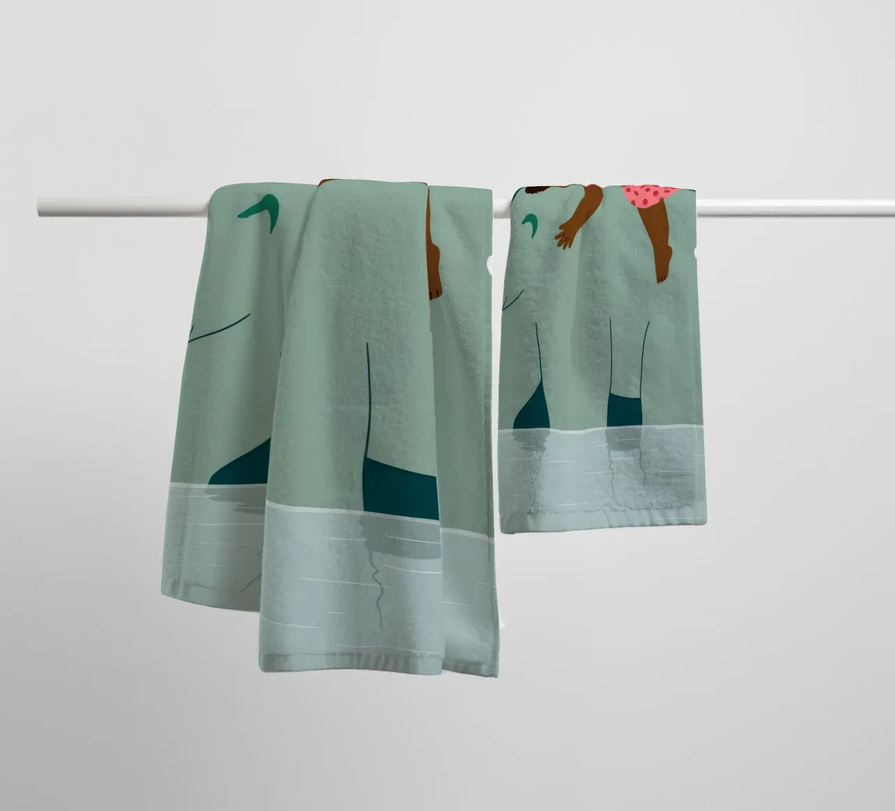 Bear Back Rest towel by Emery Kate
