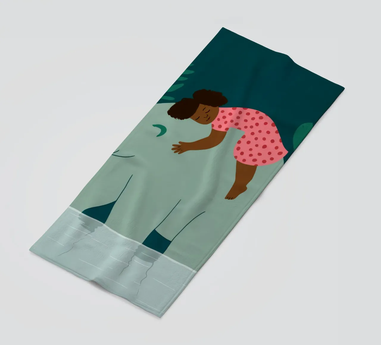 Bear Back Rest beach towel by Emery Kate