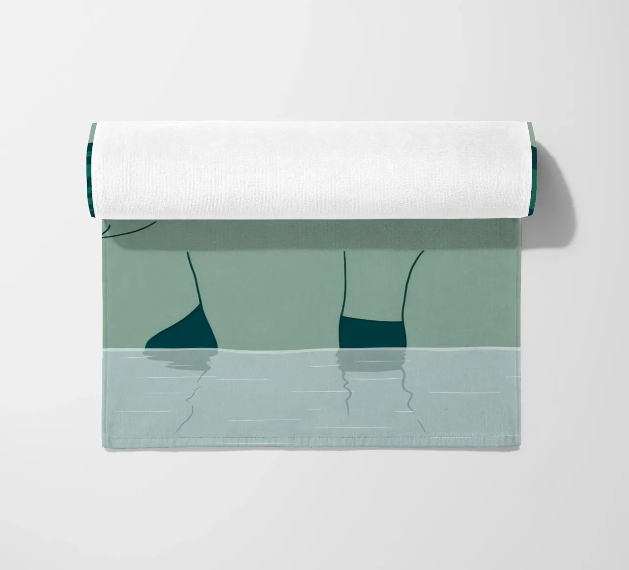 Bear Back Rest beach towel by Emery Kate