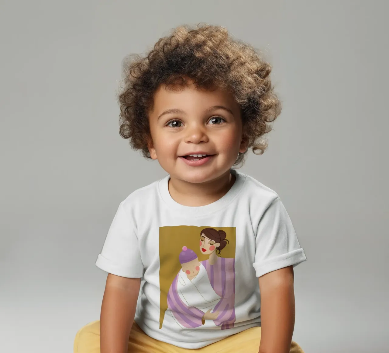 Mother and Baby baby t-shirt by Emery Kate