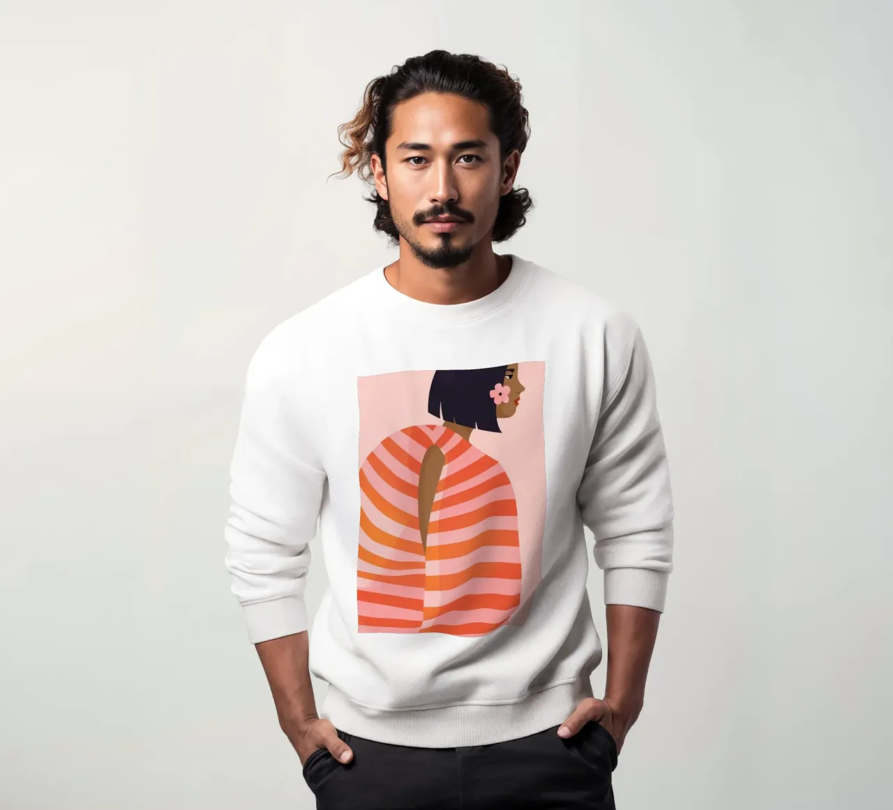 Chemise à rayures au dos sweat de Emery Kate
