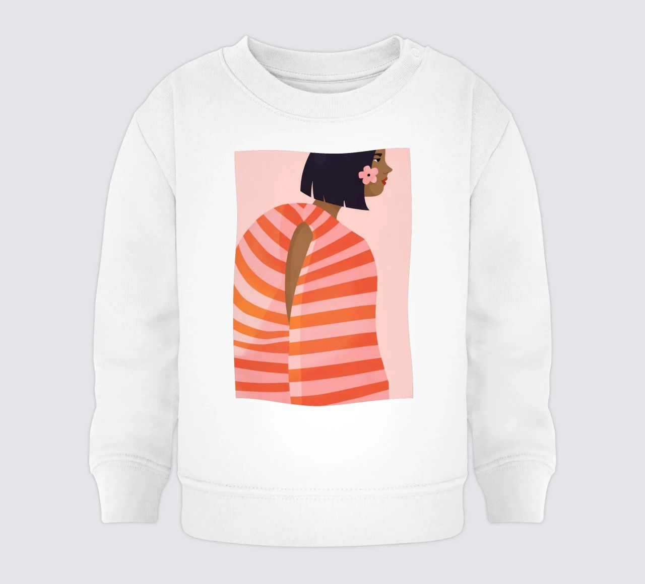 Camicia a righe sul retro felpa neonato da Emery Kate