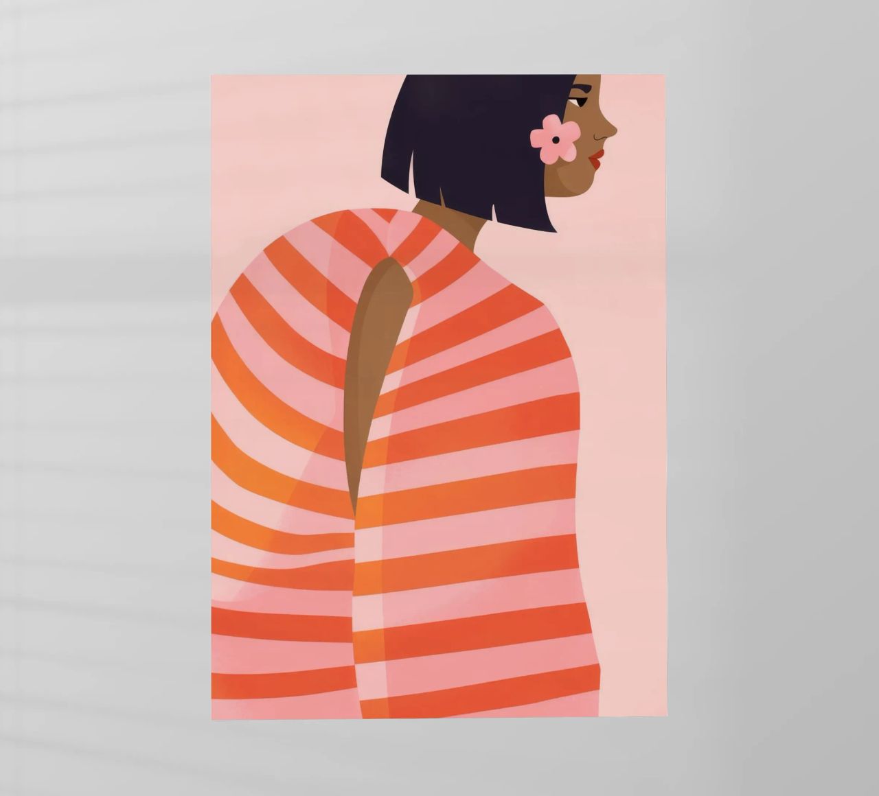 Camicia a righe sul retro pellicola backlit da Emery Kate