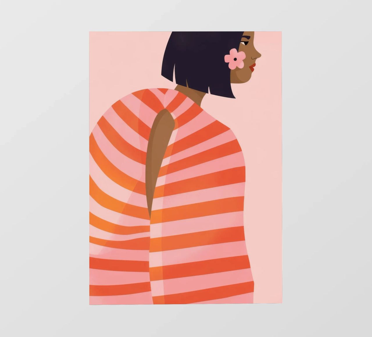 Camicia a righe sul retro pellicola backlit da Emery Kate