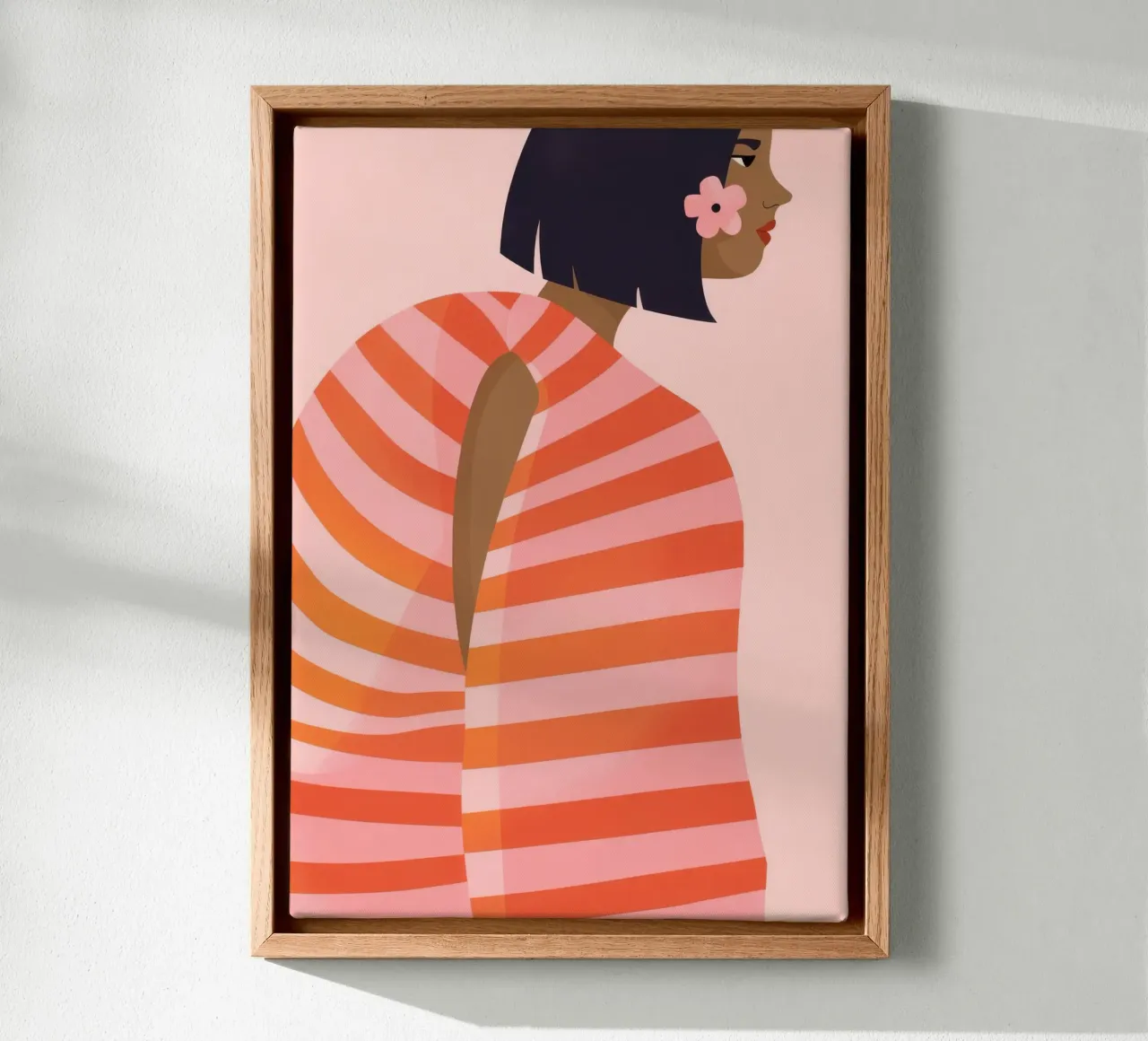 Camicia a righe sul retro tela da Emery Kate