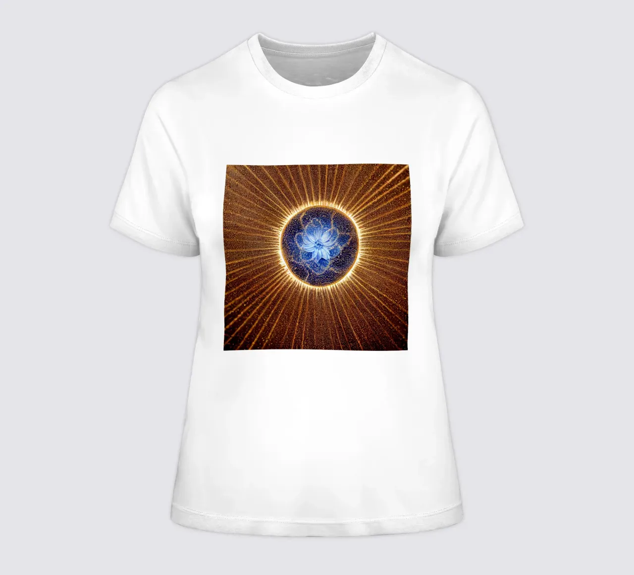 Macro fiore di stella azzurra t-shirt da donna da Bold Blooms
