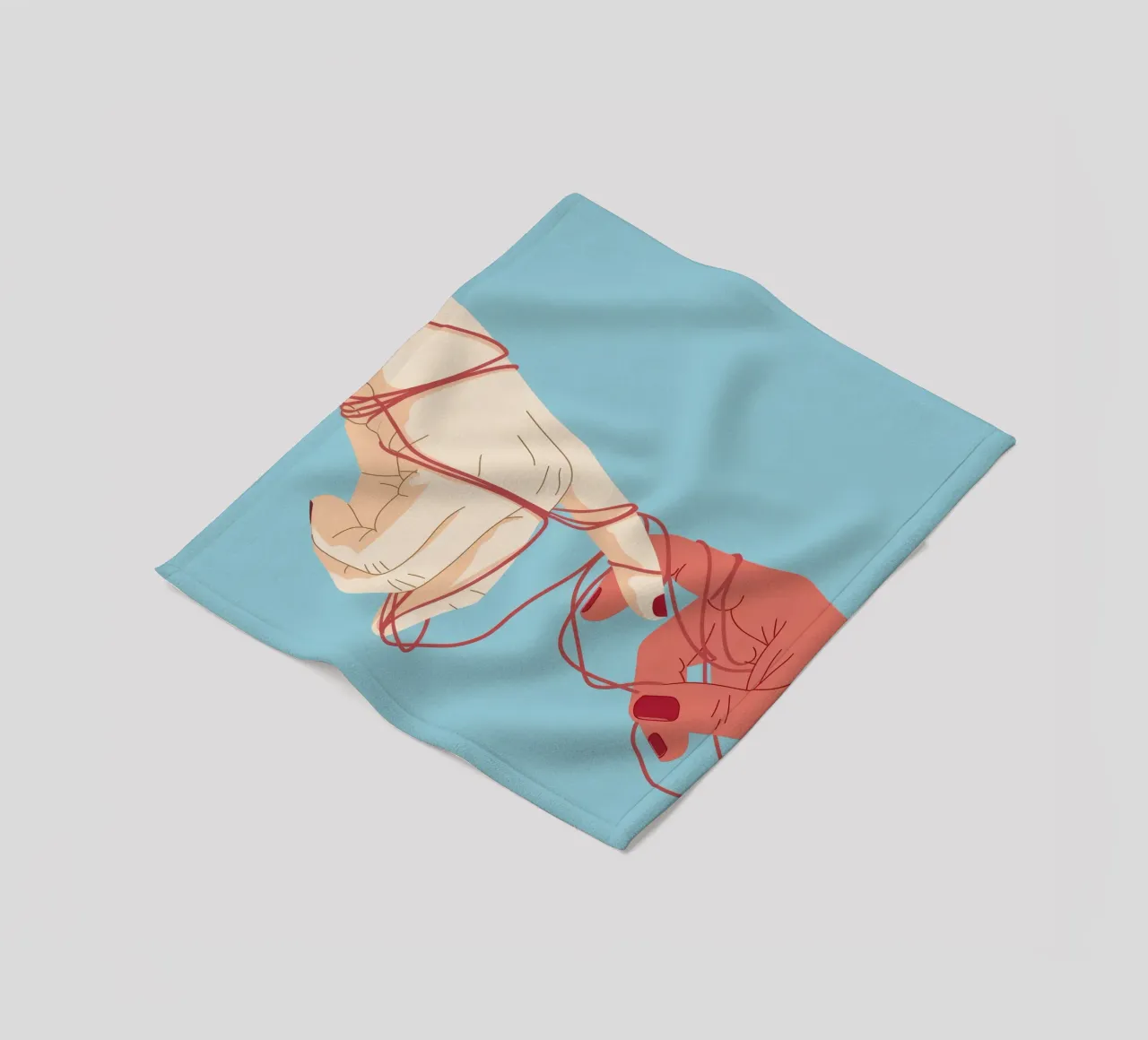 Connessione a stringa rossa coperta in pile da Emery Kate
