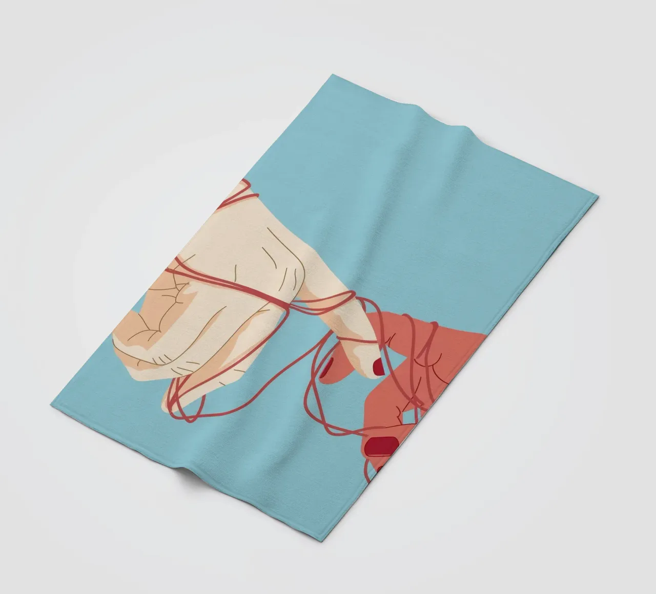 Connessione a stringa rossa coperta in pile da Emery Kate