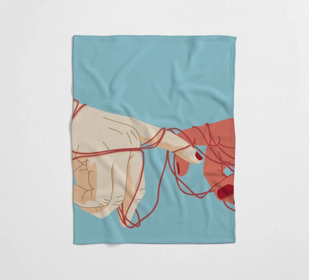 Connessione a stringa rossa coperta in pile da Emery Kate