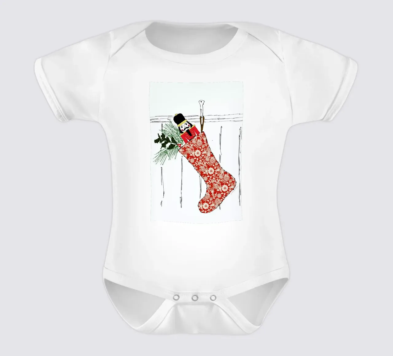 Stocking body neonato maniche corte da Nathys_illustration
