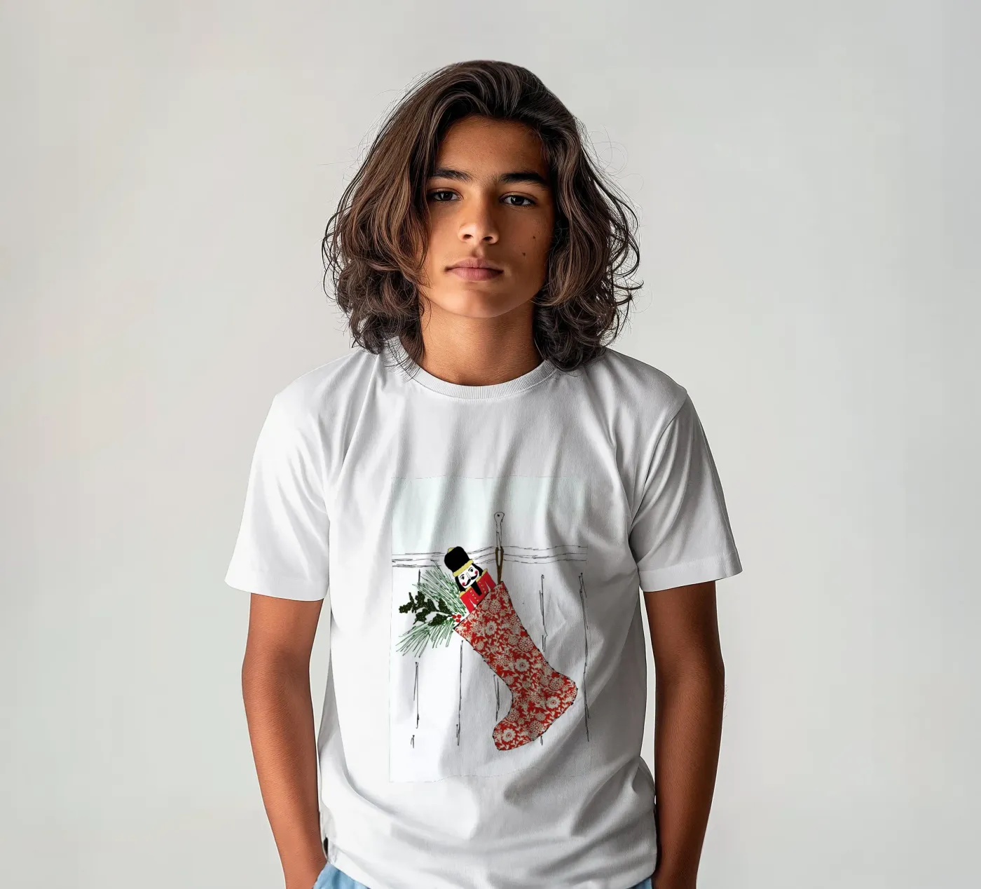 Stocking kinder t-shirt van Nathys_illustration