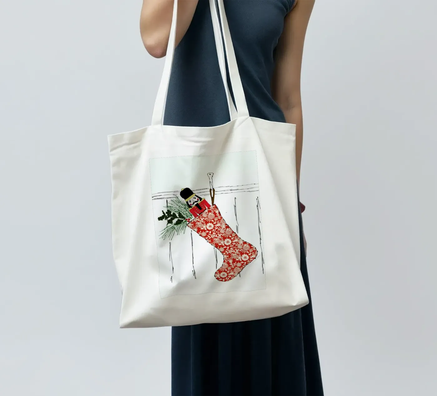 Stocking tote bag by Nathys_illustration