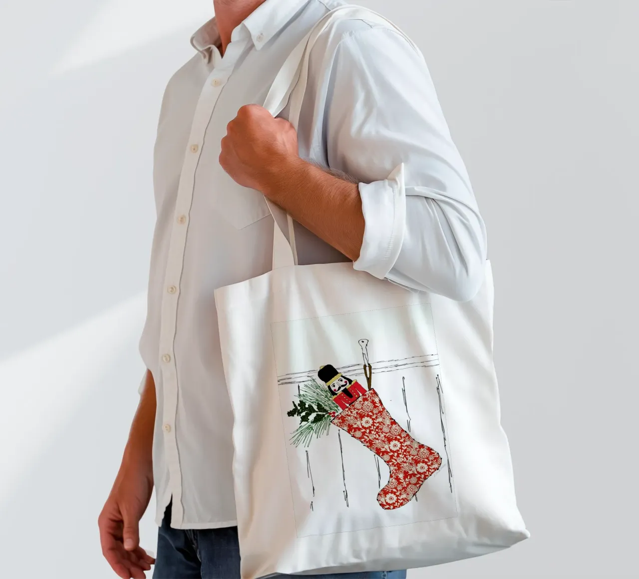 Stocking tote bag by Nathys_illustration